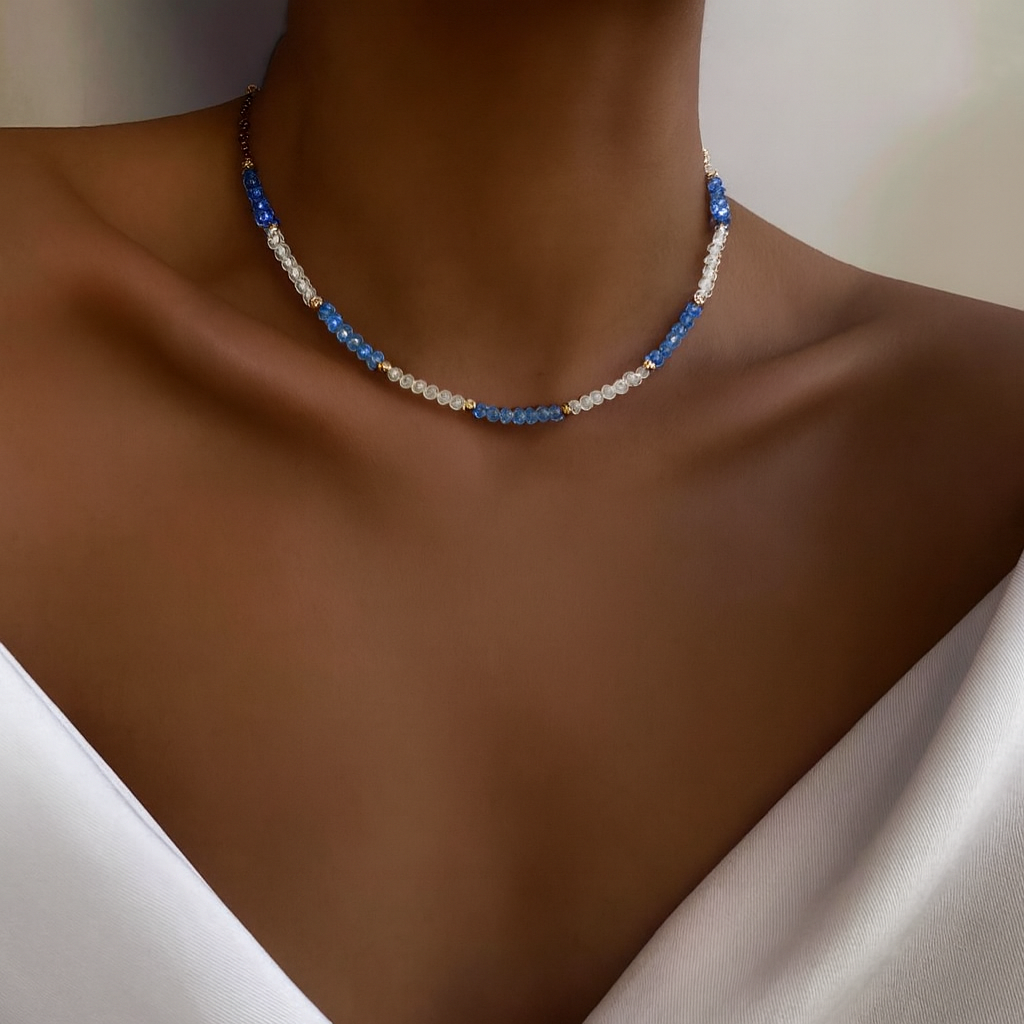 Frosted Sapphire Necklace